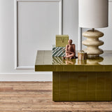 brick coffee table - green