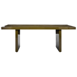 brick dining table - green