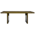 brick dining table - green