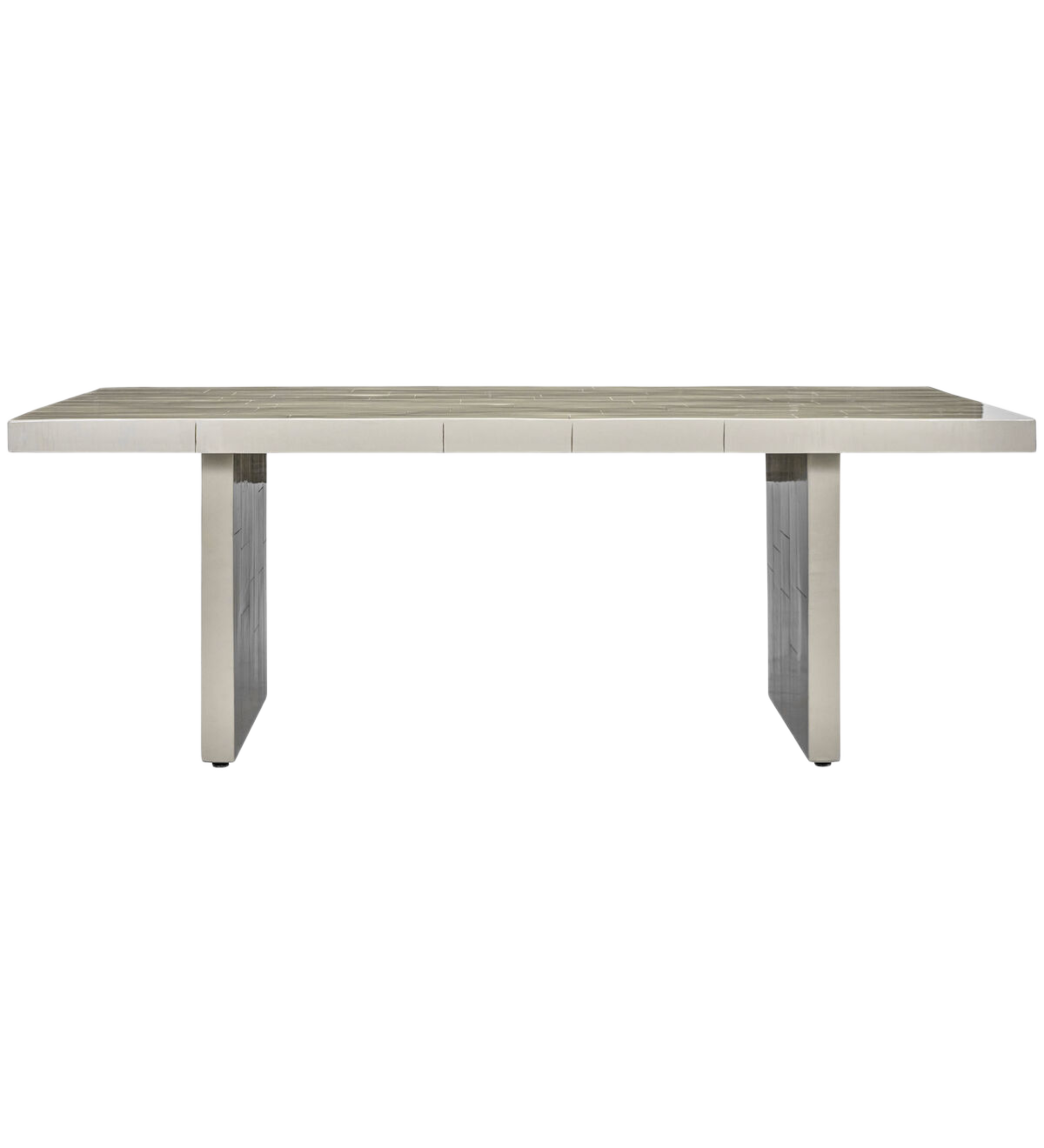 brick dining table - sand
