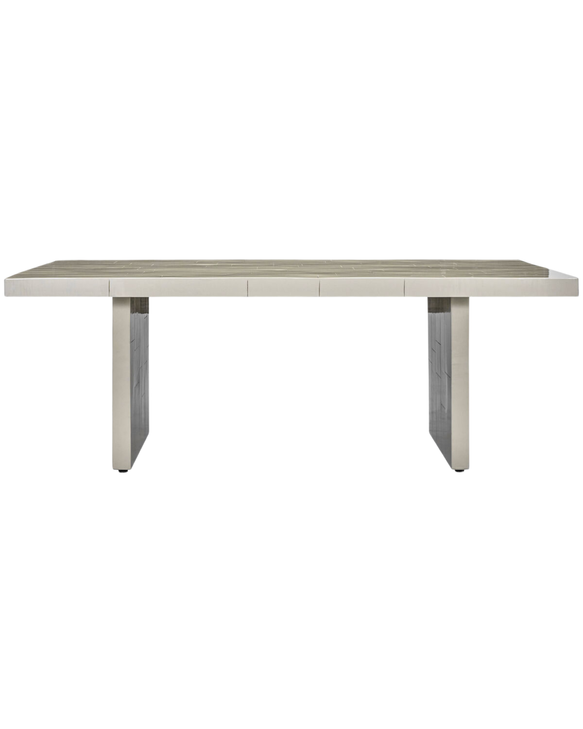 brick dining table - sand