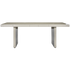 brick dining table - sand