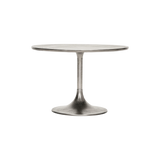 pan coffee table - silver finish