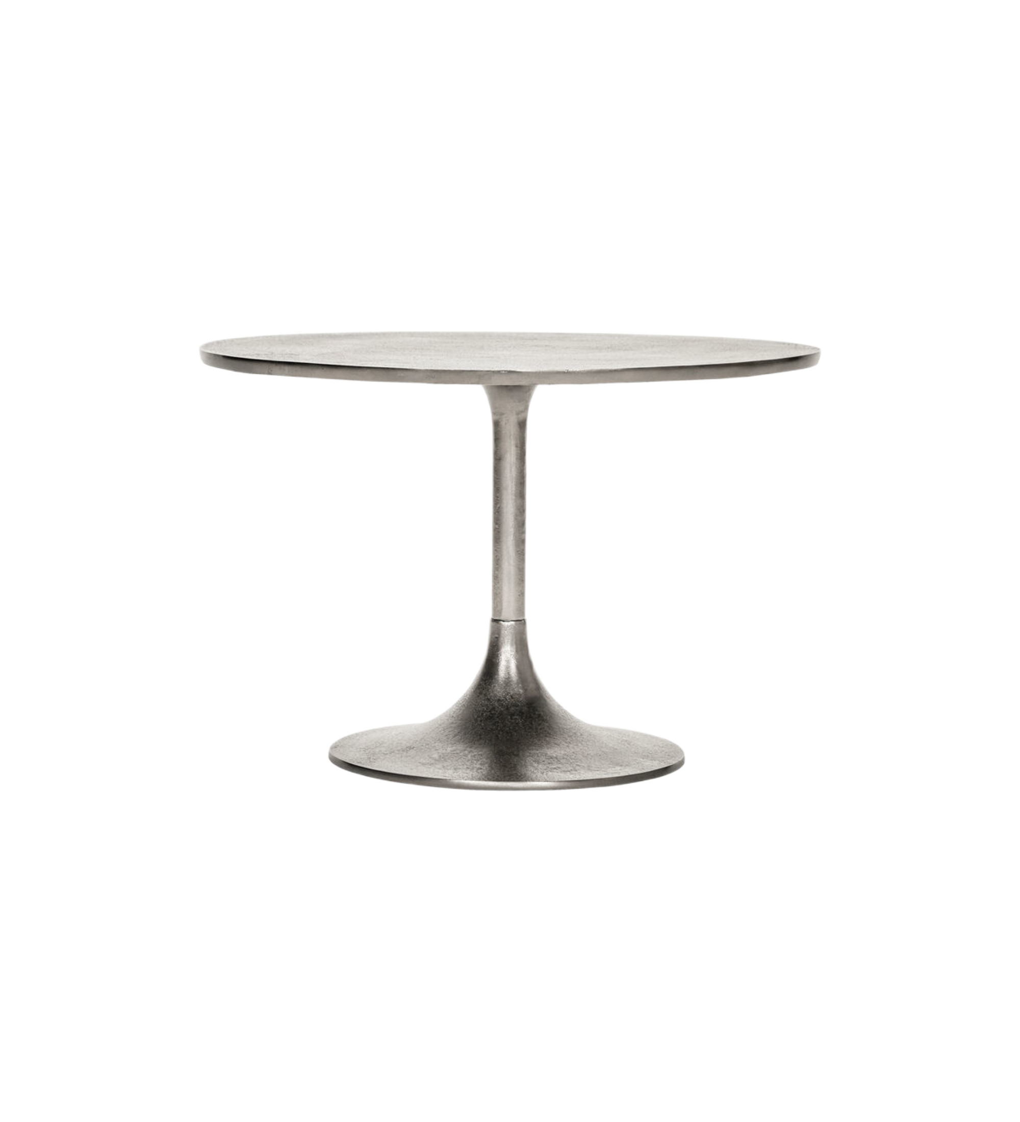 pan coffee table - silver finish