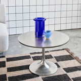 pan coffee table - silver finish