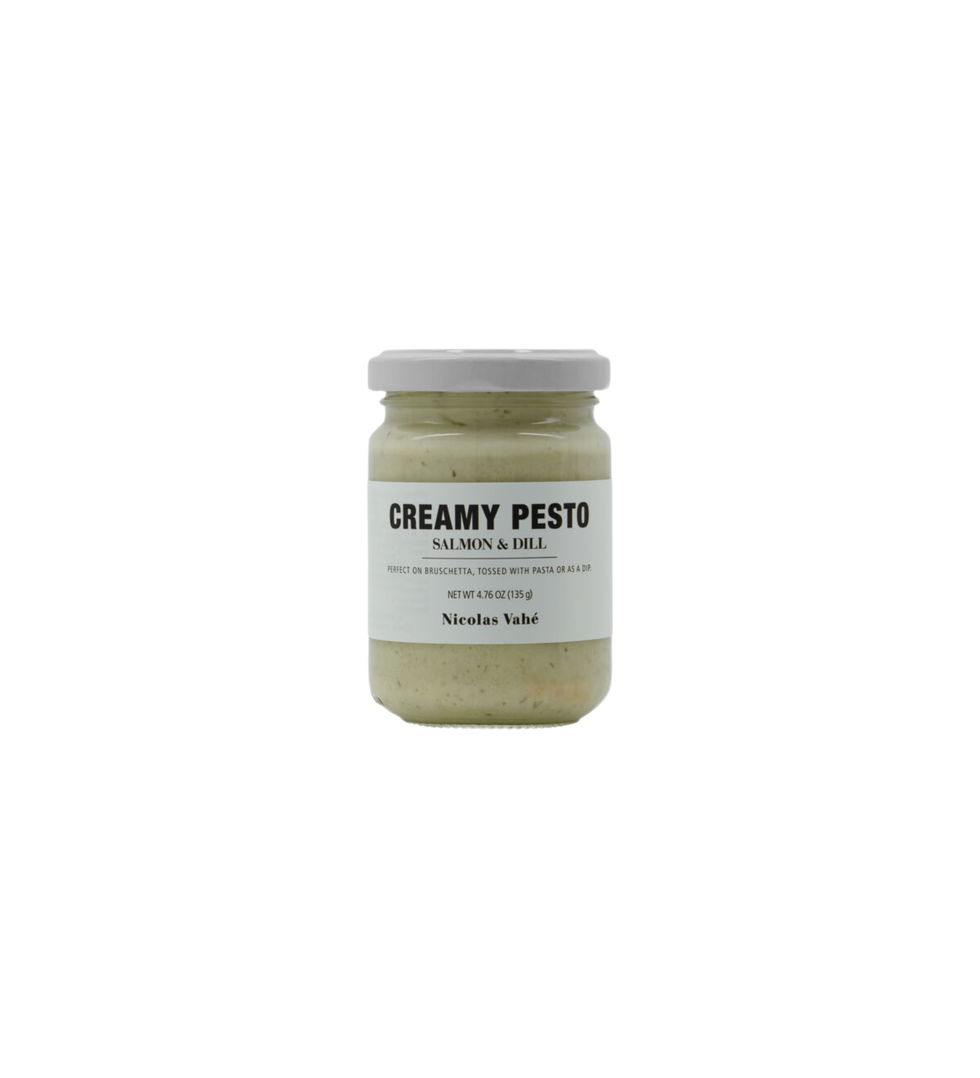 creamy pesto - salmon & dill