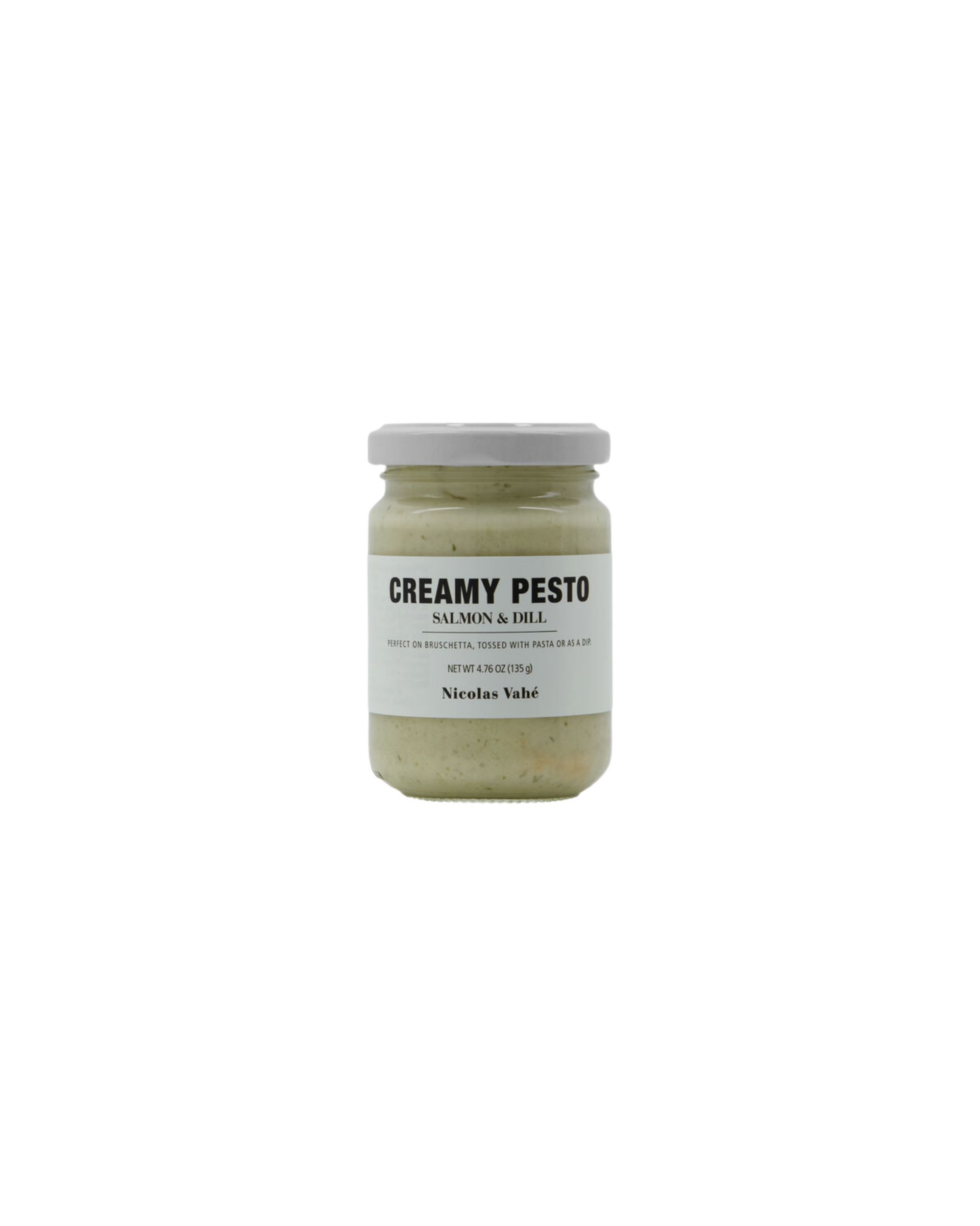 creamy pesto - salmon & dill