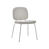 carma dining chair - chrome cognac