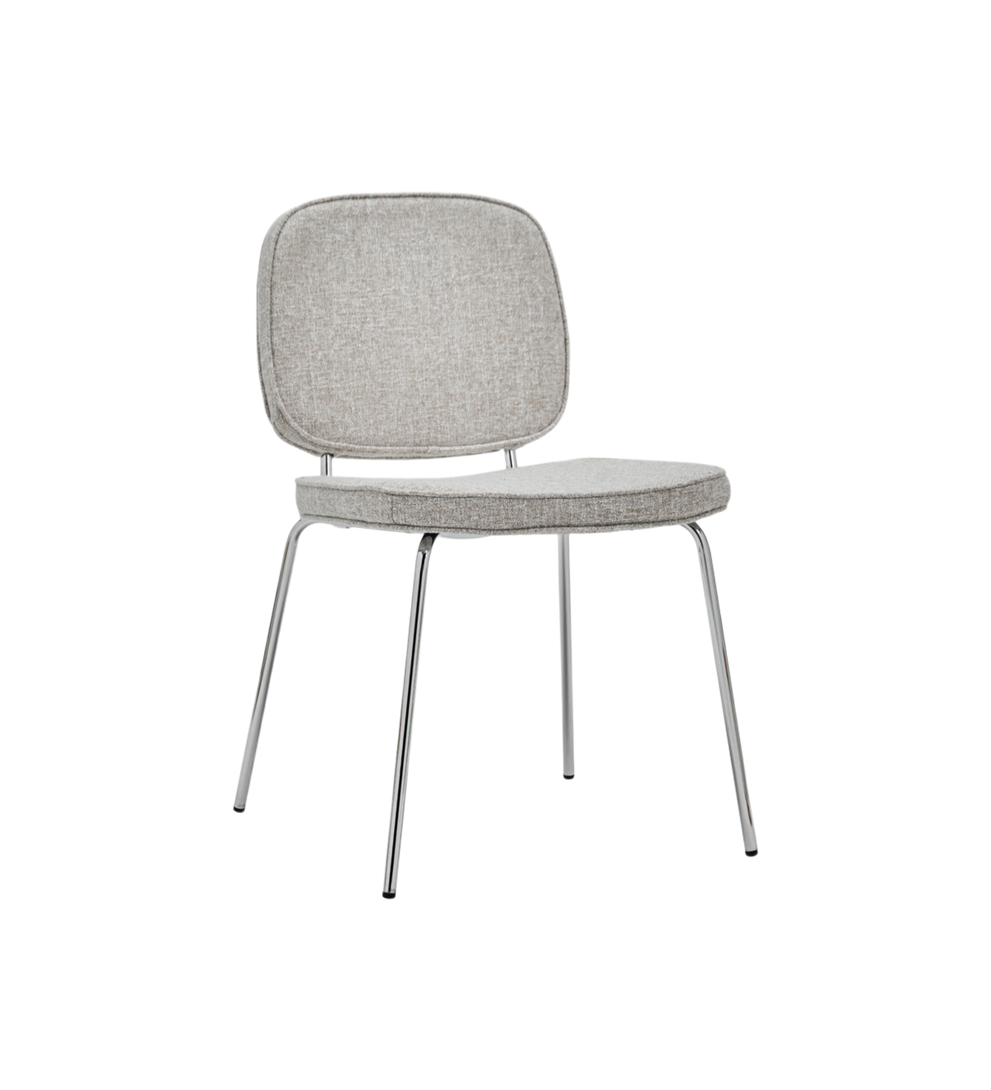 carma dining chair - chrome cognac