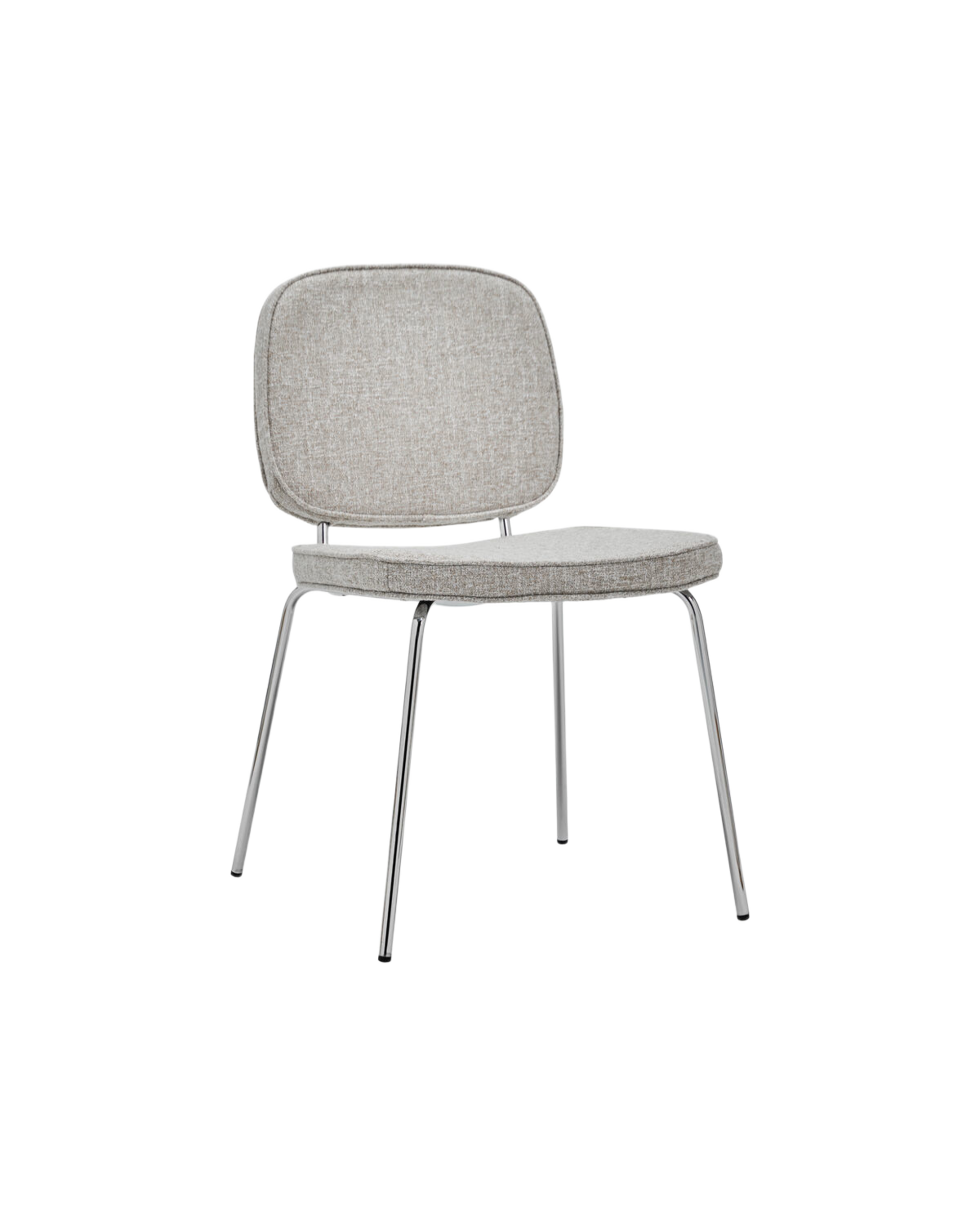 carma dining chair - chrome cognac