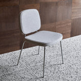 carma dining chair - chrome sand