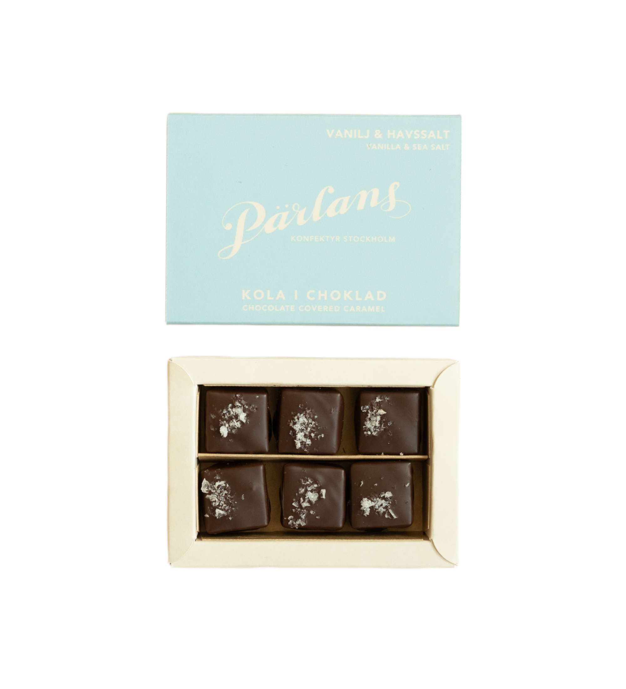 chocolate covered caramel - vanilla & sea salt 6 pieces