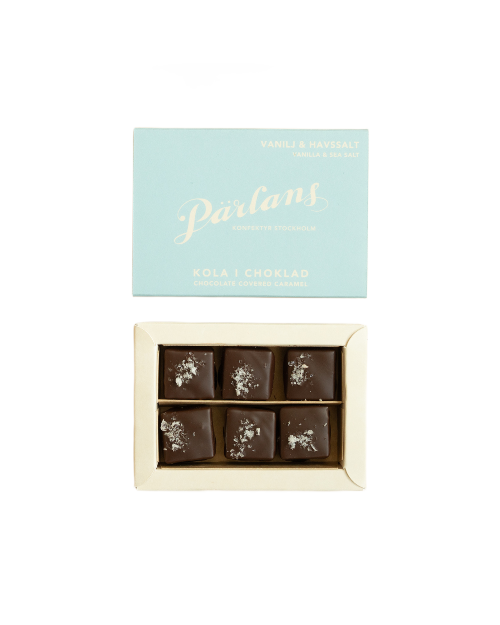 chocolate covered caramel - vanilla & sea salt 6 pieces