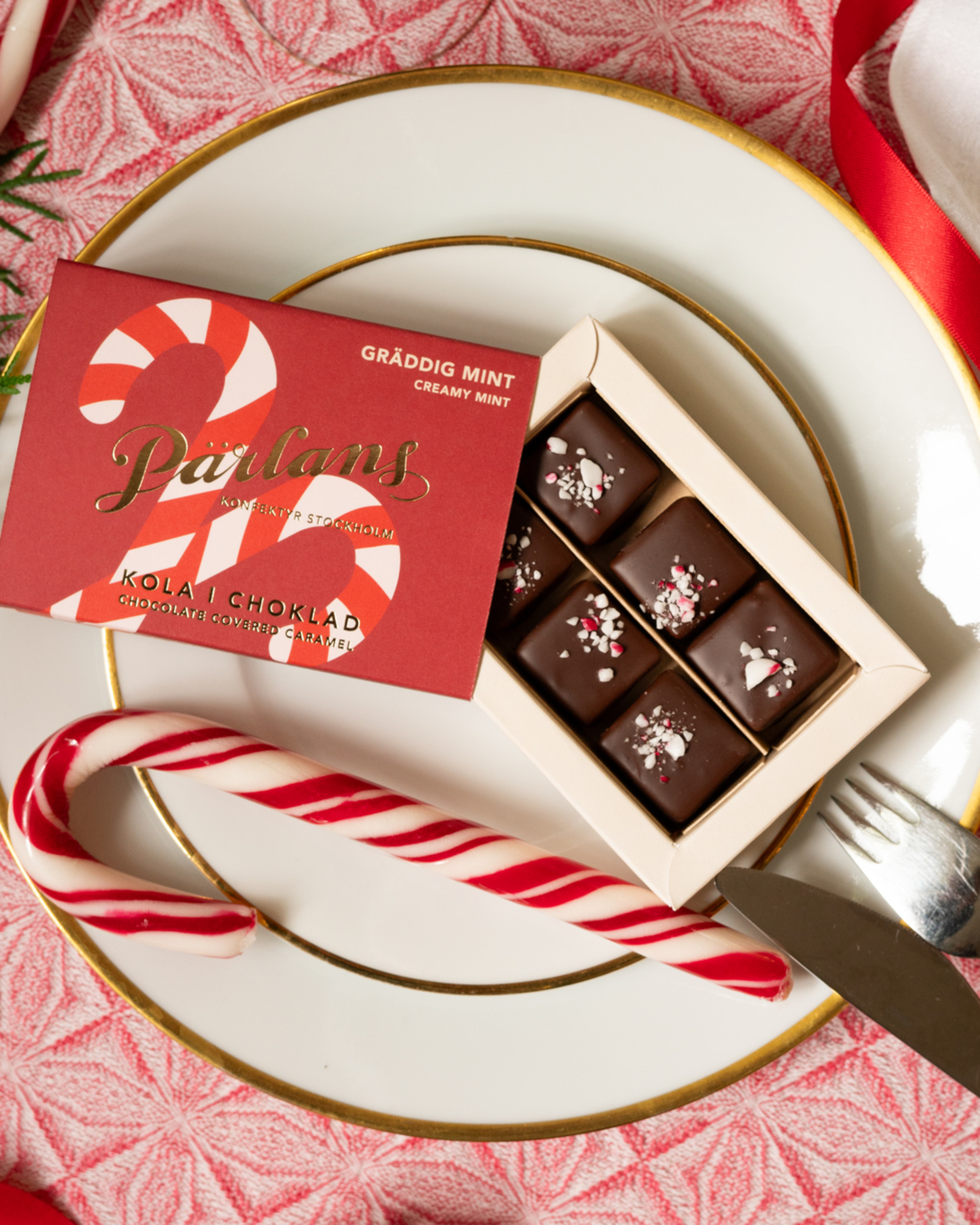 chocolate covered caramel - creamy mint 6 pieces