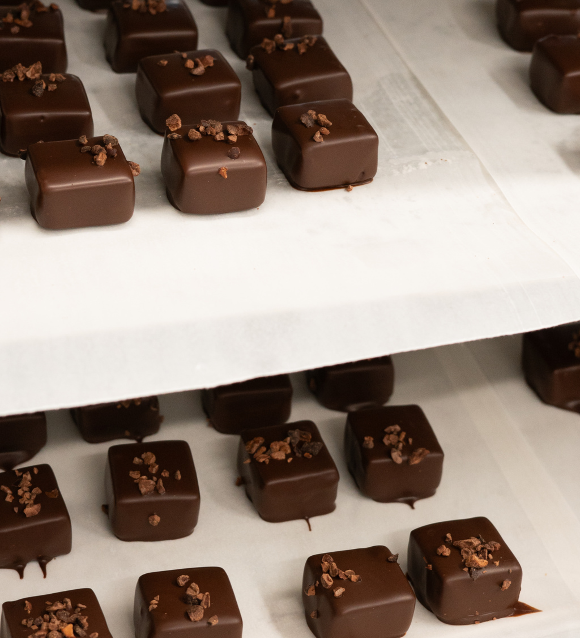 chocolate covered caramel - triple chocolate 6 pieces