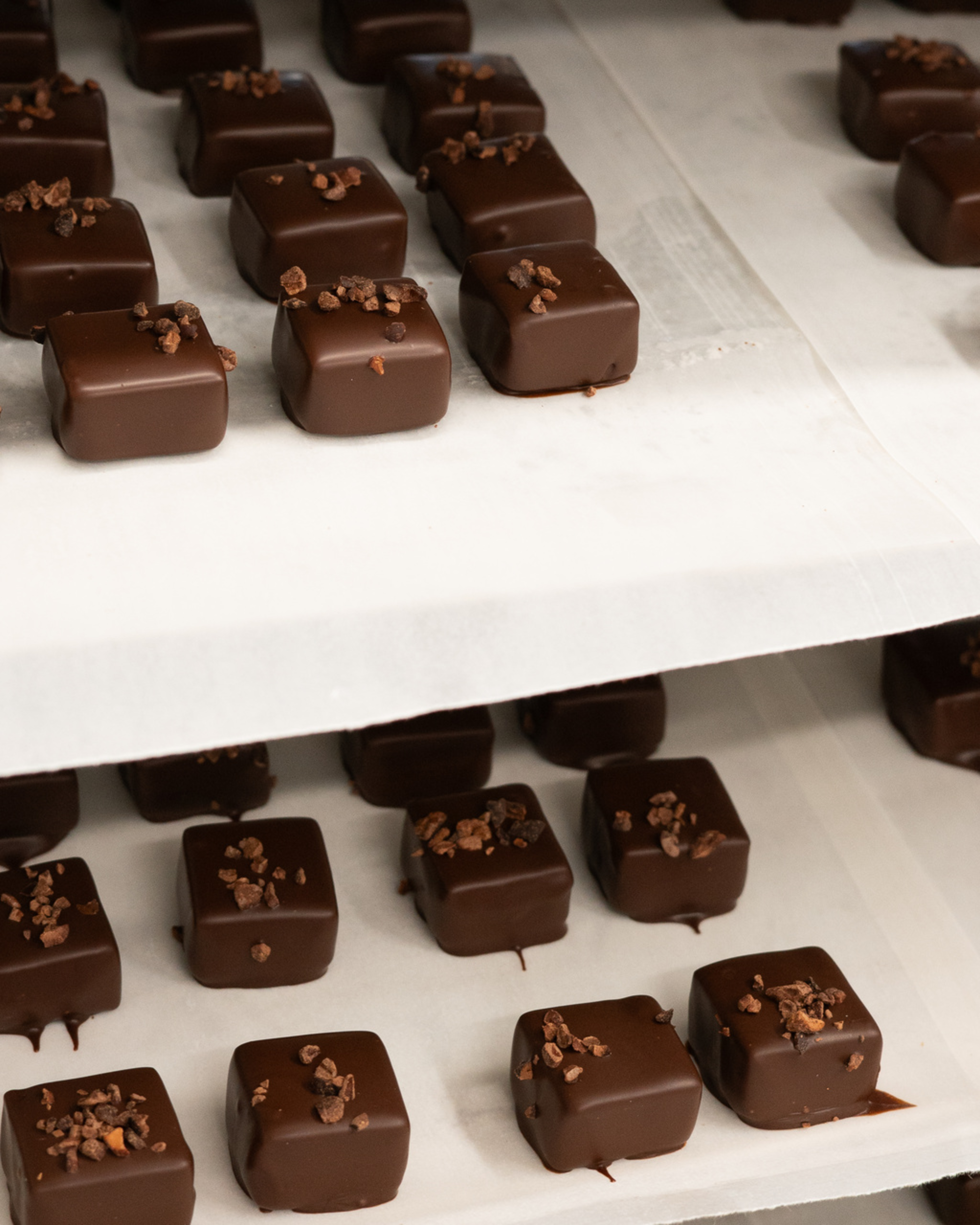 chocolate covered caramel - triple chocolate 6 pieces