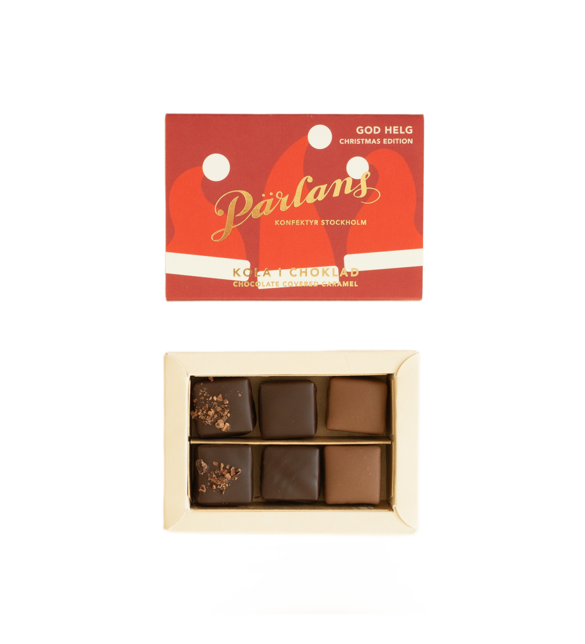 chocolate covered caramel - winter edition 6 pieces