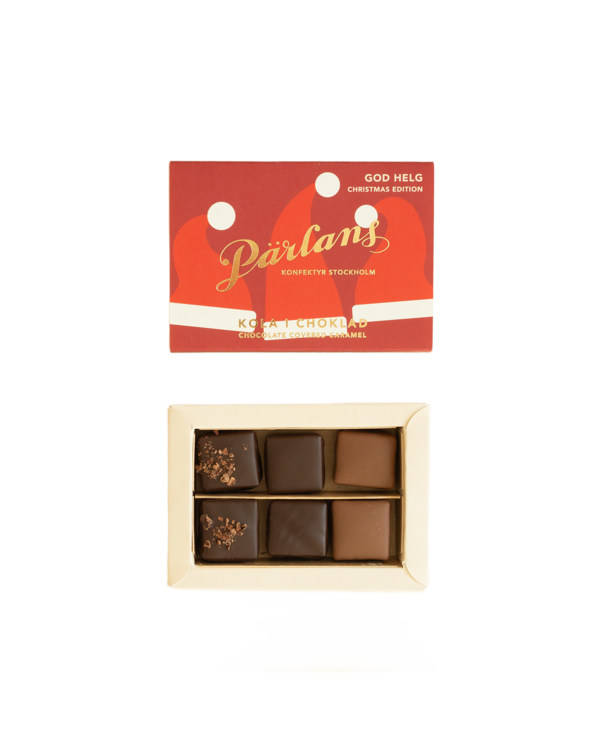 chocolate covered caramel - winter edition 6 pieces