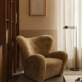 the tired man lounge chair - sheepskin honey