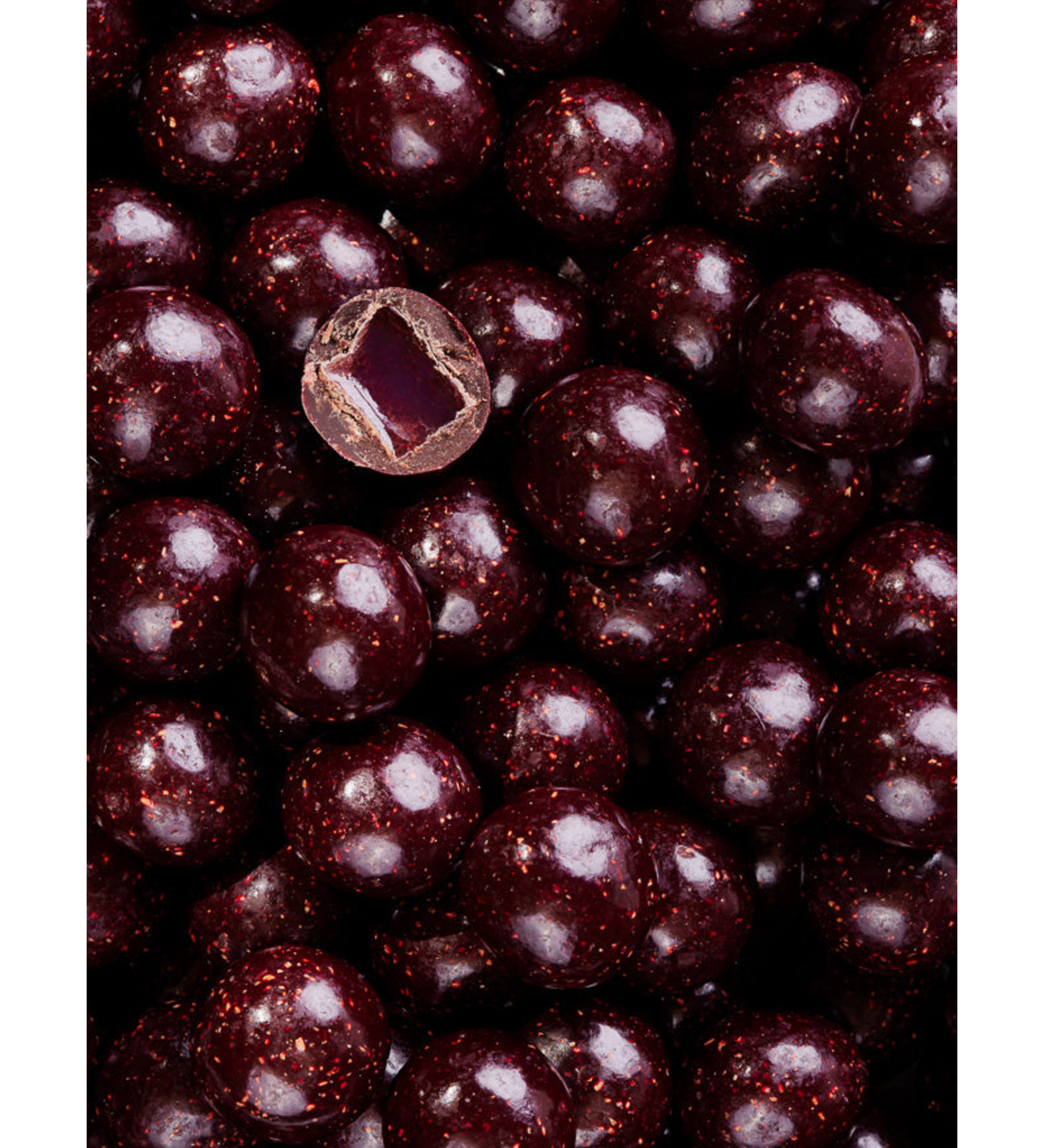 chocolate coated winegums - dark raspberry large tube