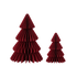 paper tree - dark red medium
