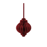 paper ornament 10cm - dark red