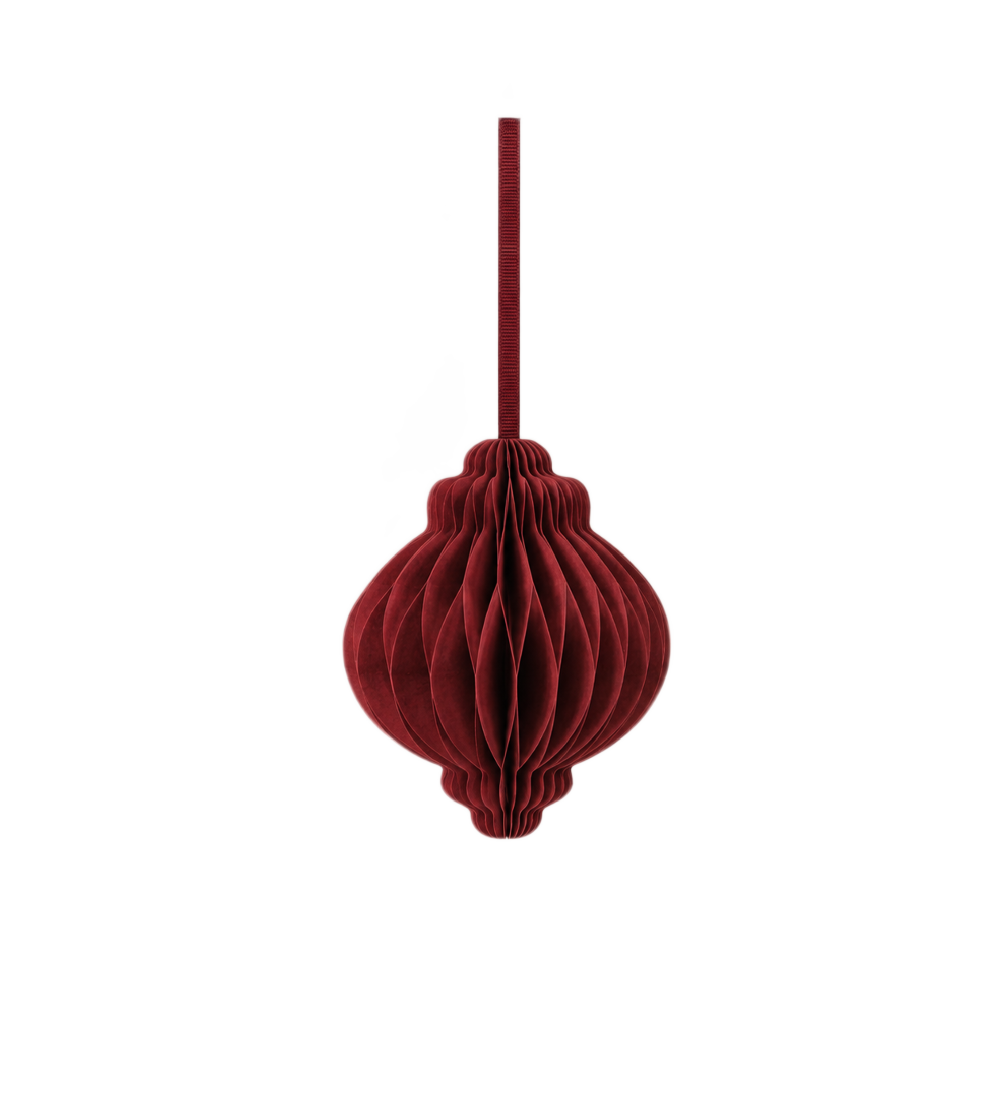 paper ornament 10cm - dark red