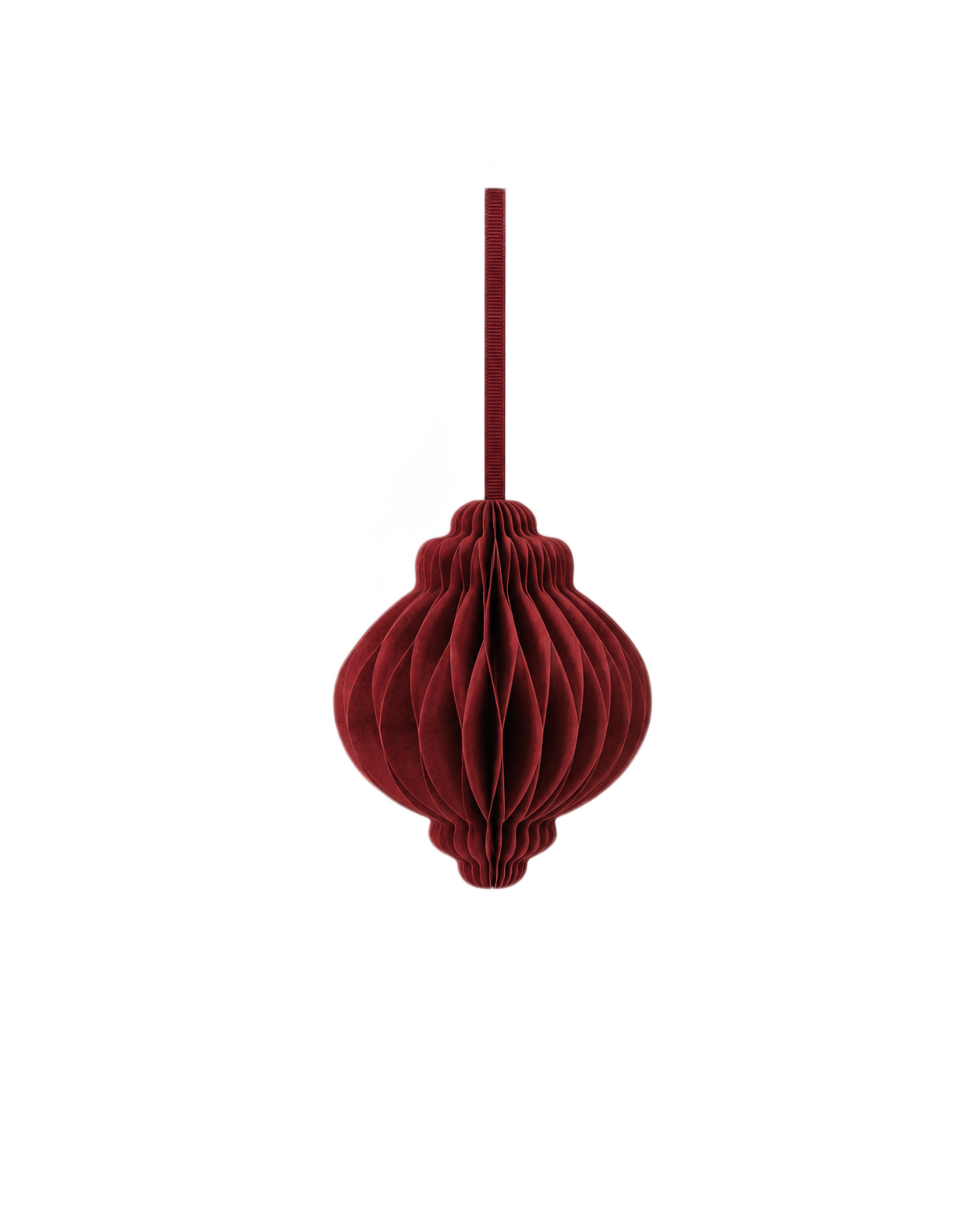 paper ornament 10cm - dark red