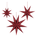 paper star - dark red large