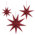 paper star - dark red large