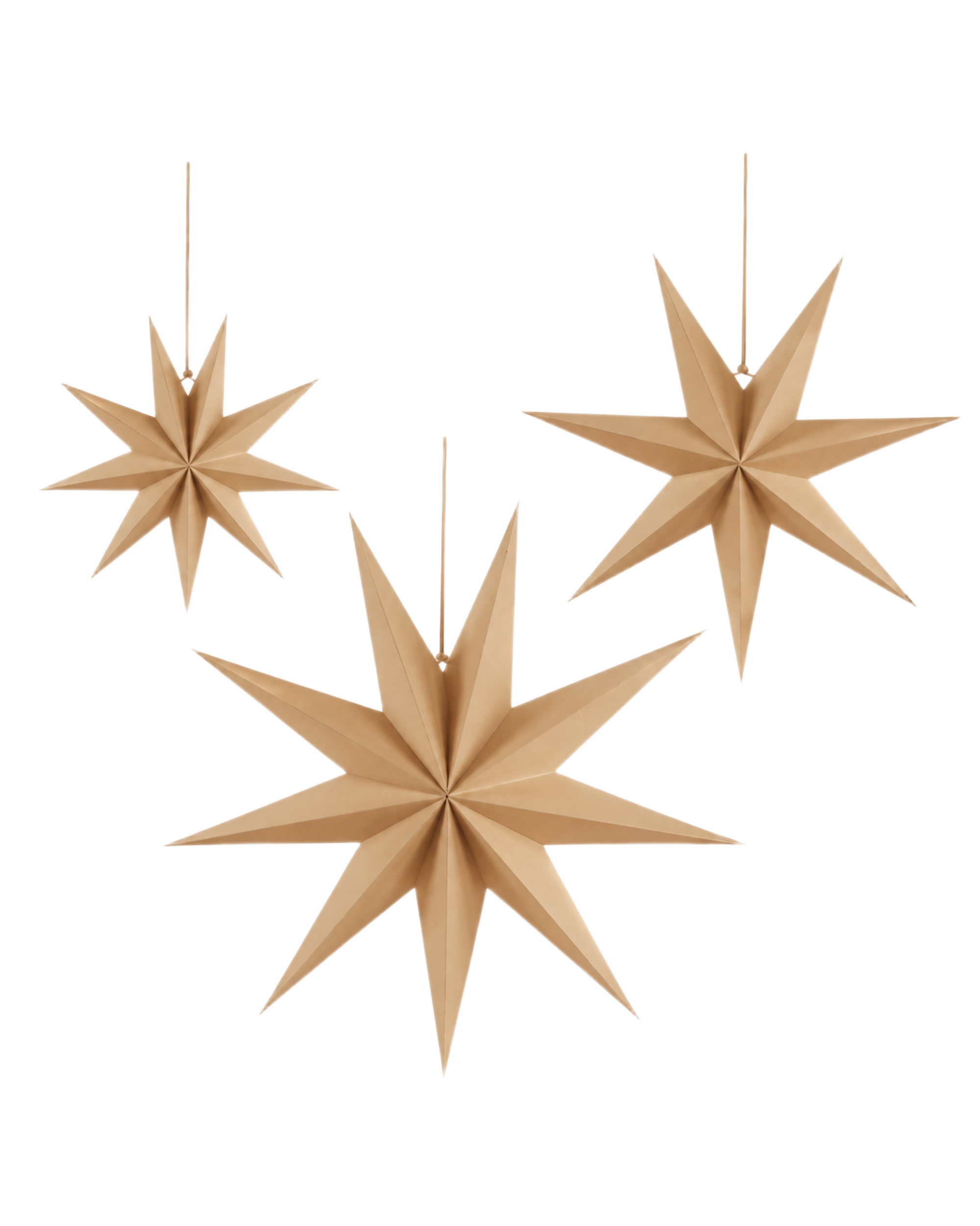 paper star - brown large
