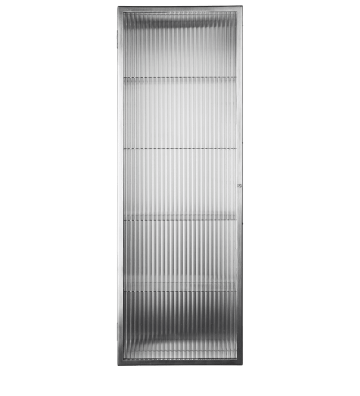 haze wall cabinet - reeded glass