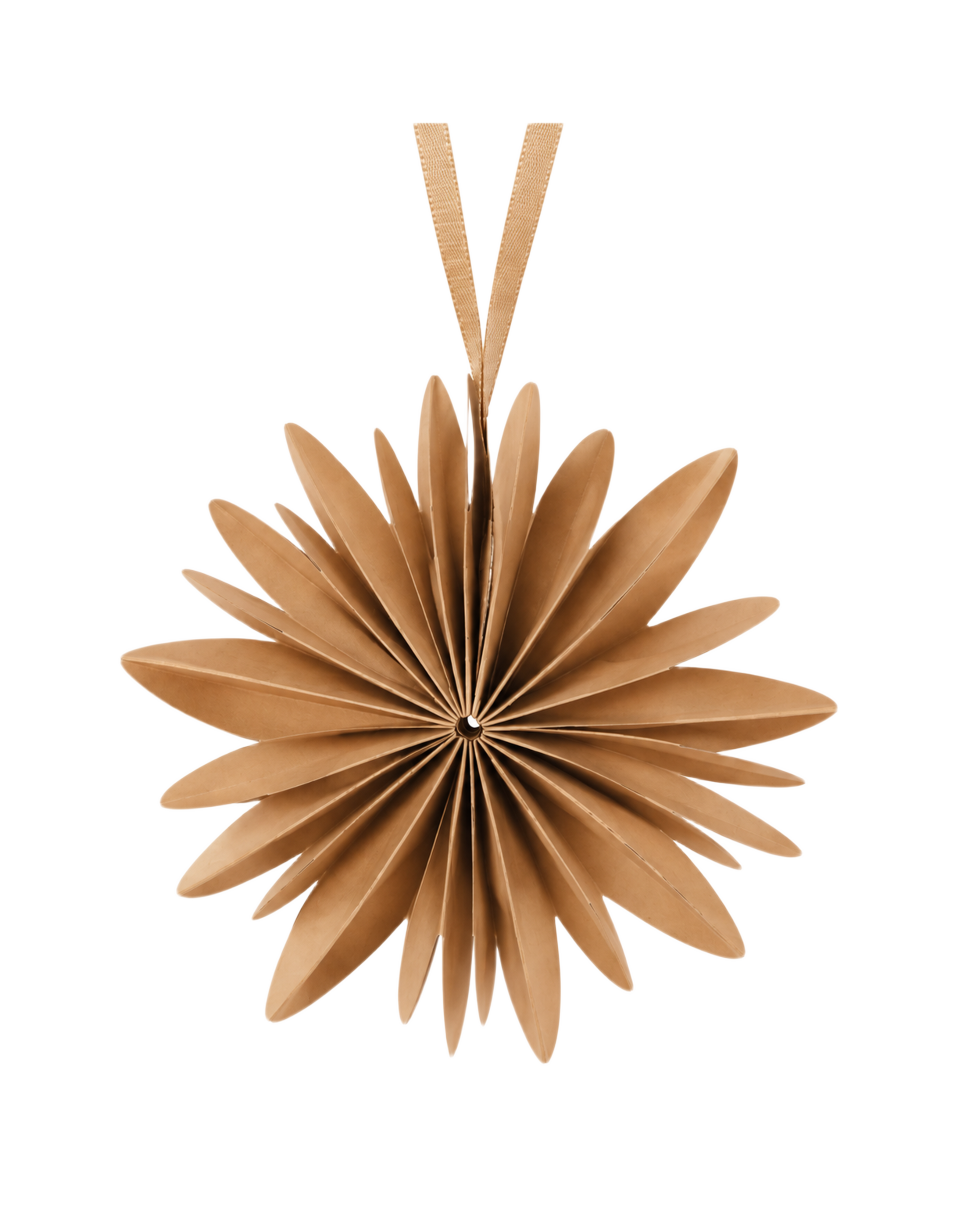 paper ornament snowflake - brown