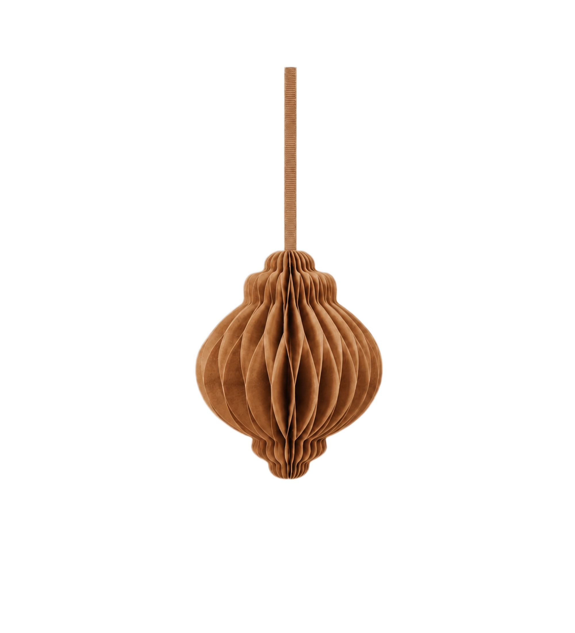 paper ornament 10cm - brown