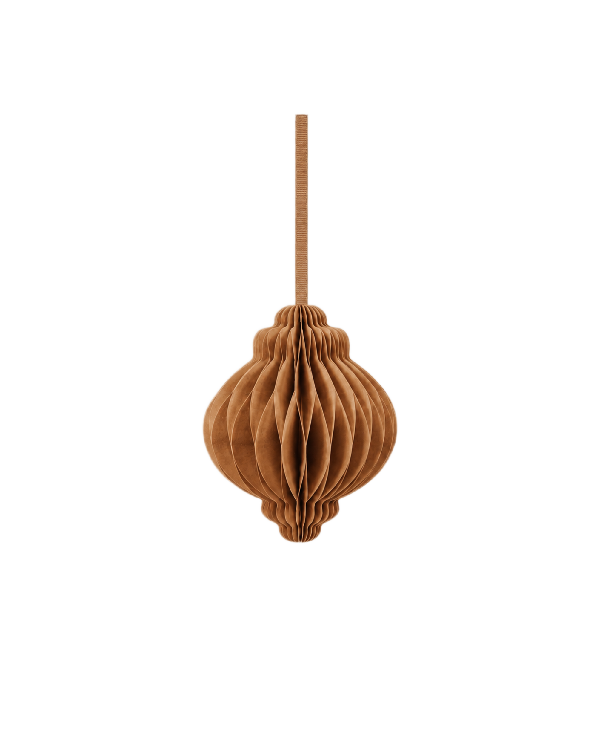 paper ornament 10cm - brown