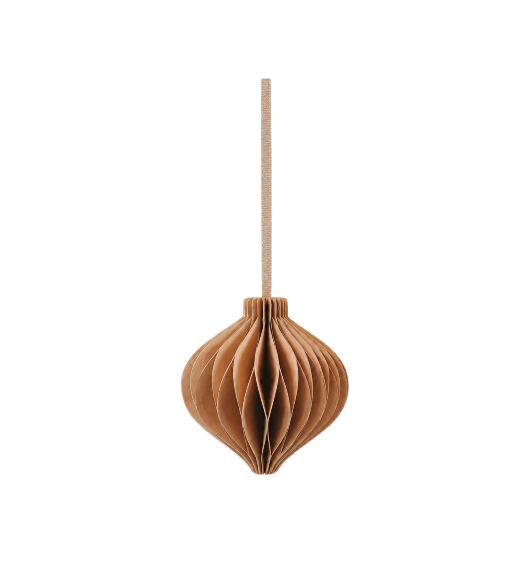 paper ornament 7cm - brown