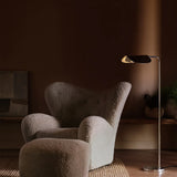 the tired man ottoman - sheepskin moonlight