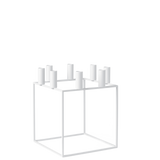 kubus 8 candle holder - white