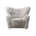 the tired man lounge chair - sheepskin green tea