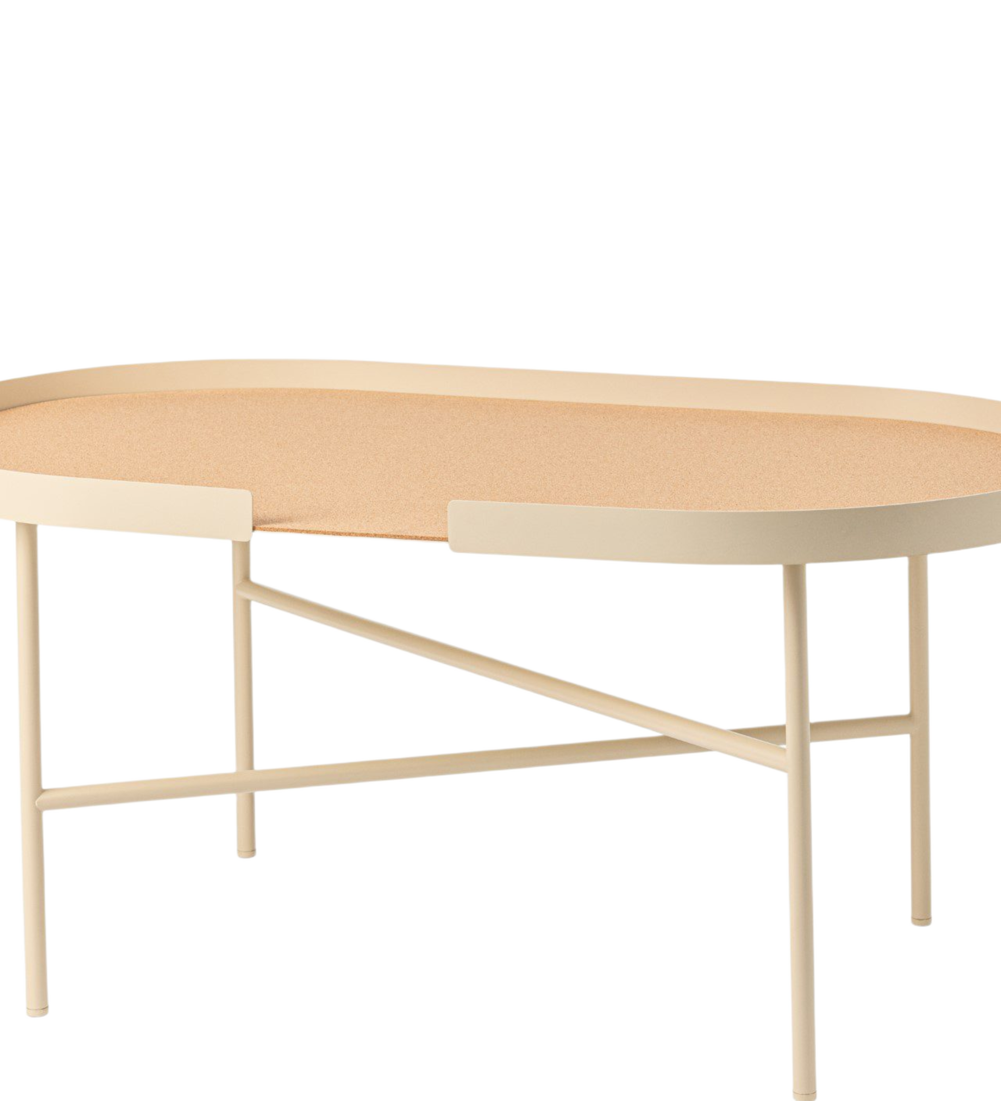 big hug coffee table - oval beige