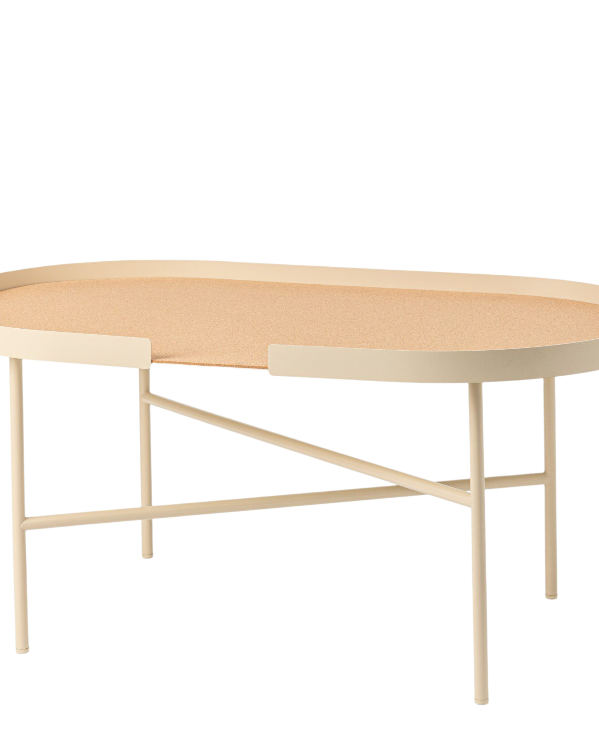big hug coffee table - oval beige