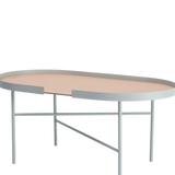 big hug coffee table - oval bone