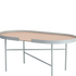 big hug coffee table - oval bone