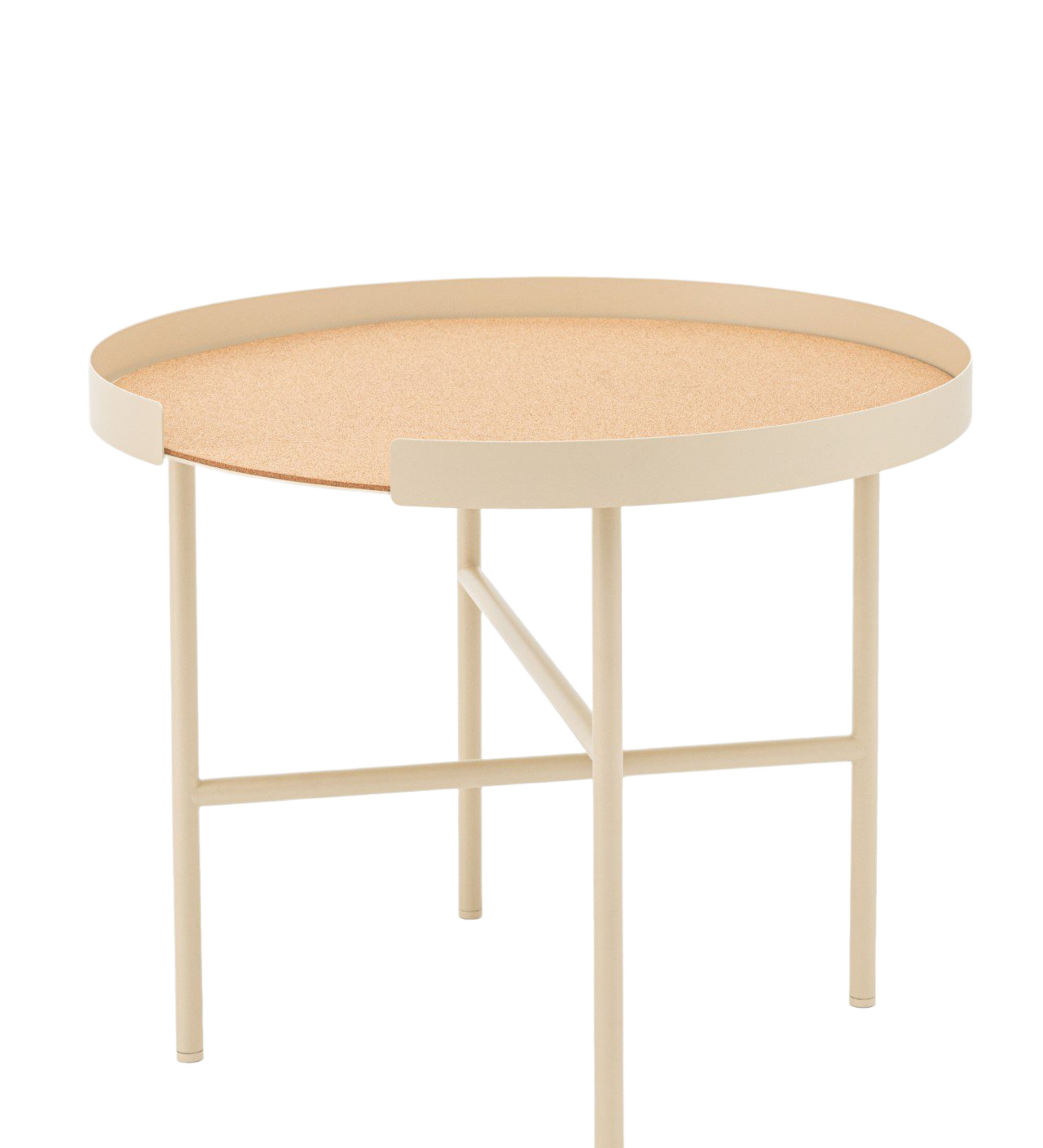 big hug coffee table - round beige