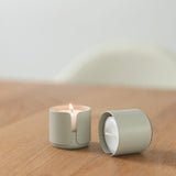 big hug tea light holder - bone 