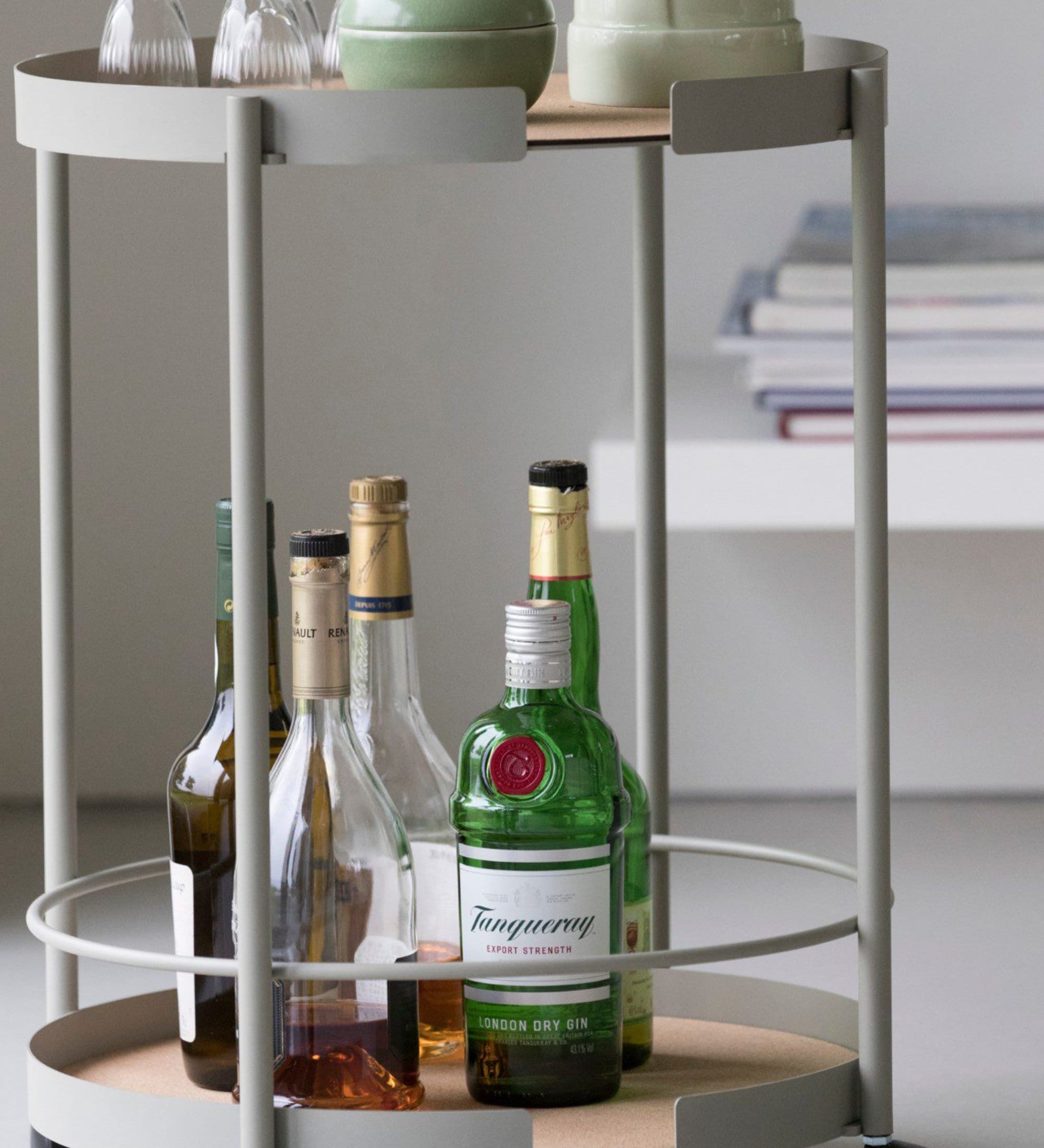 big hug tray trolley - round bone 