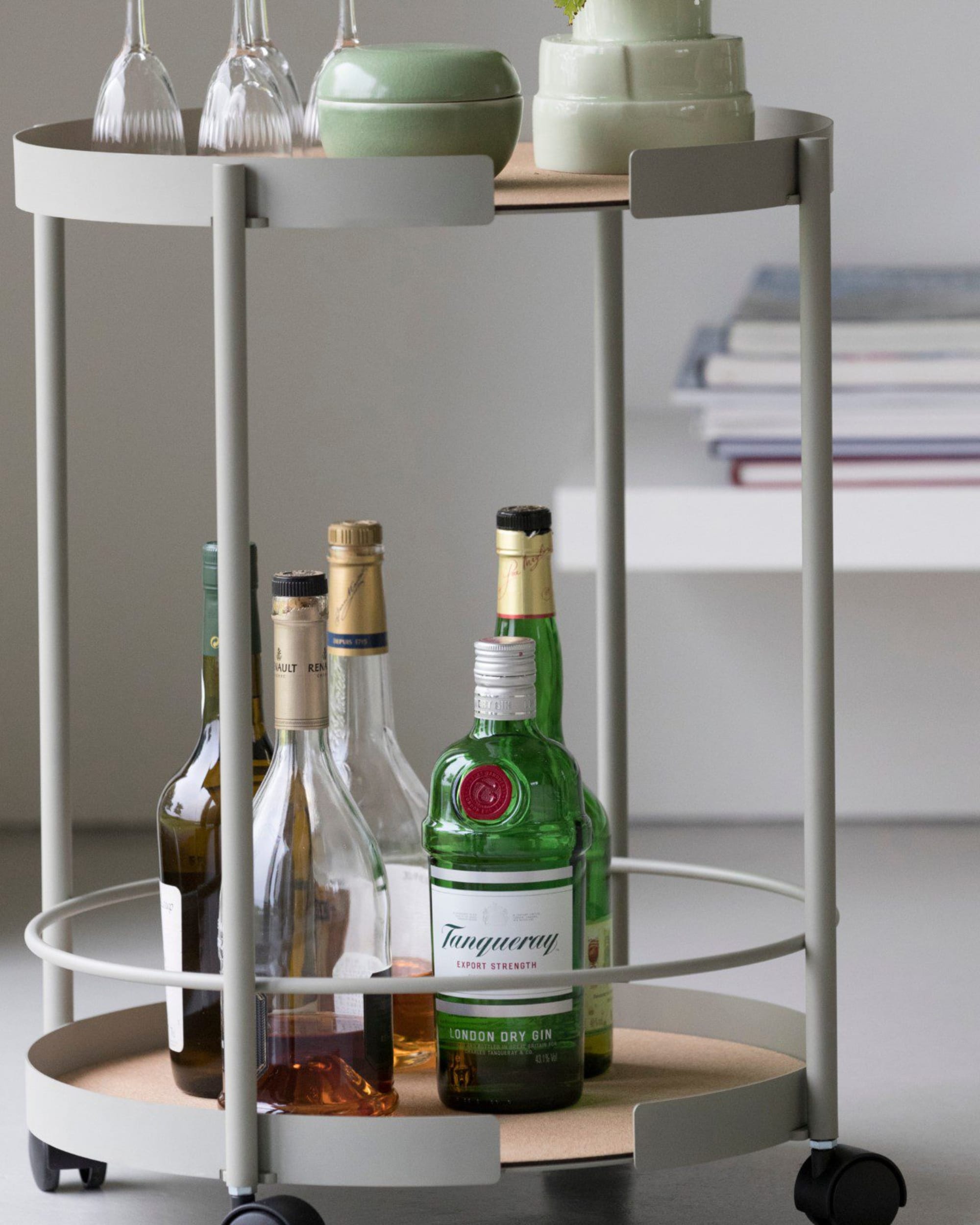 big hug tray trolley - round bone 