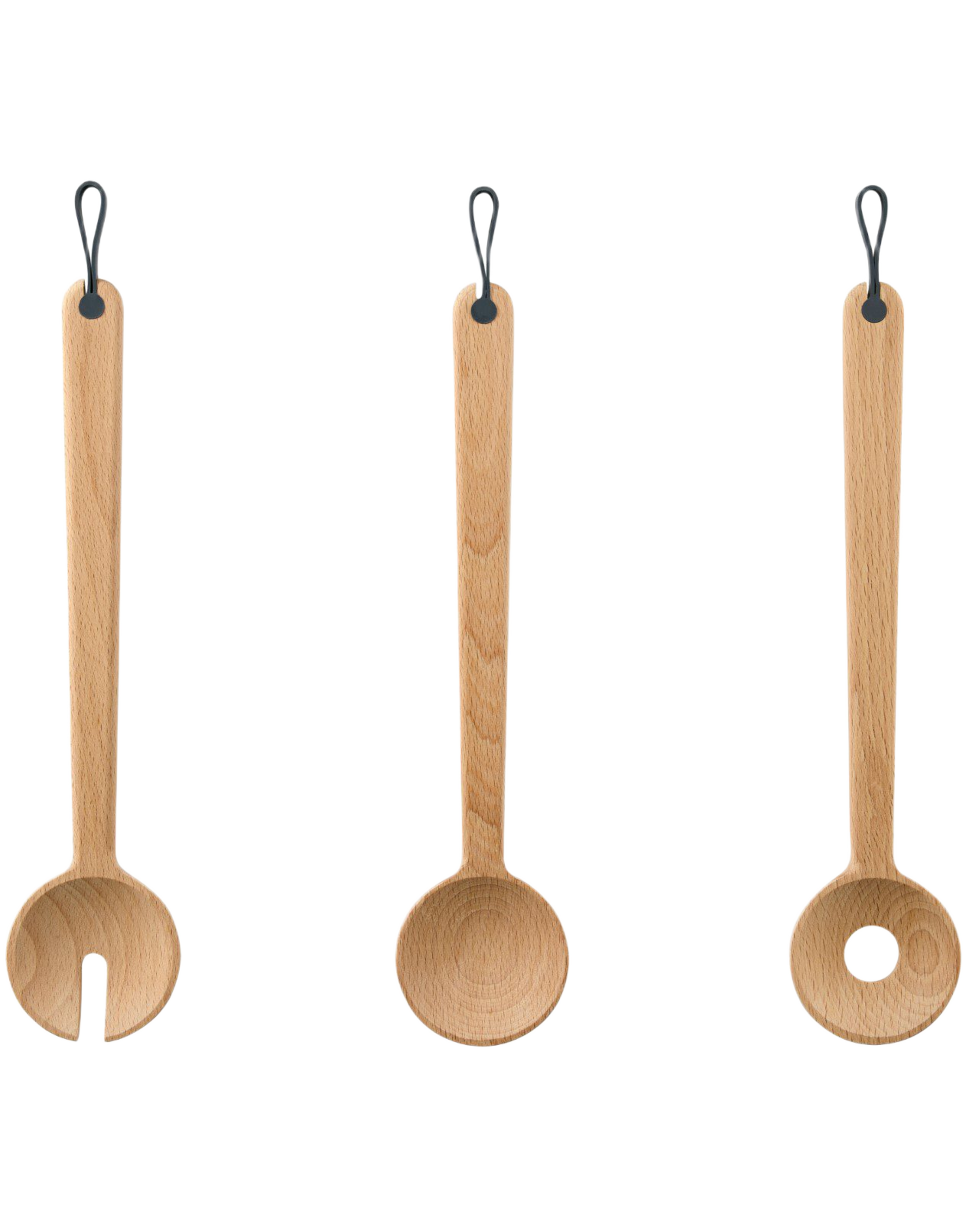 big hug kitchen tools 3pcs - natural