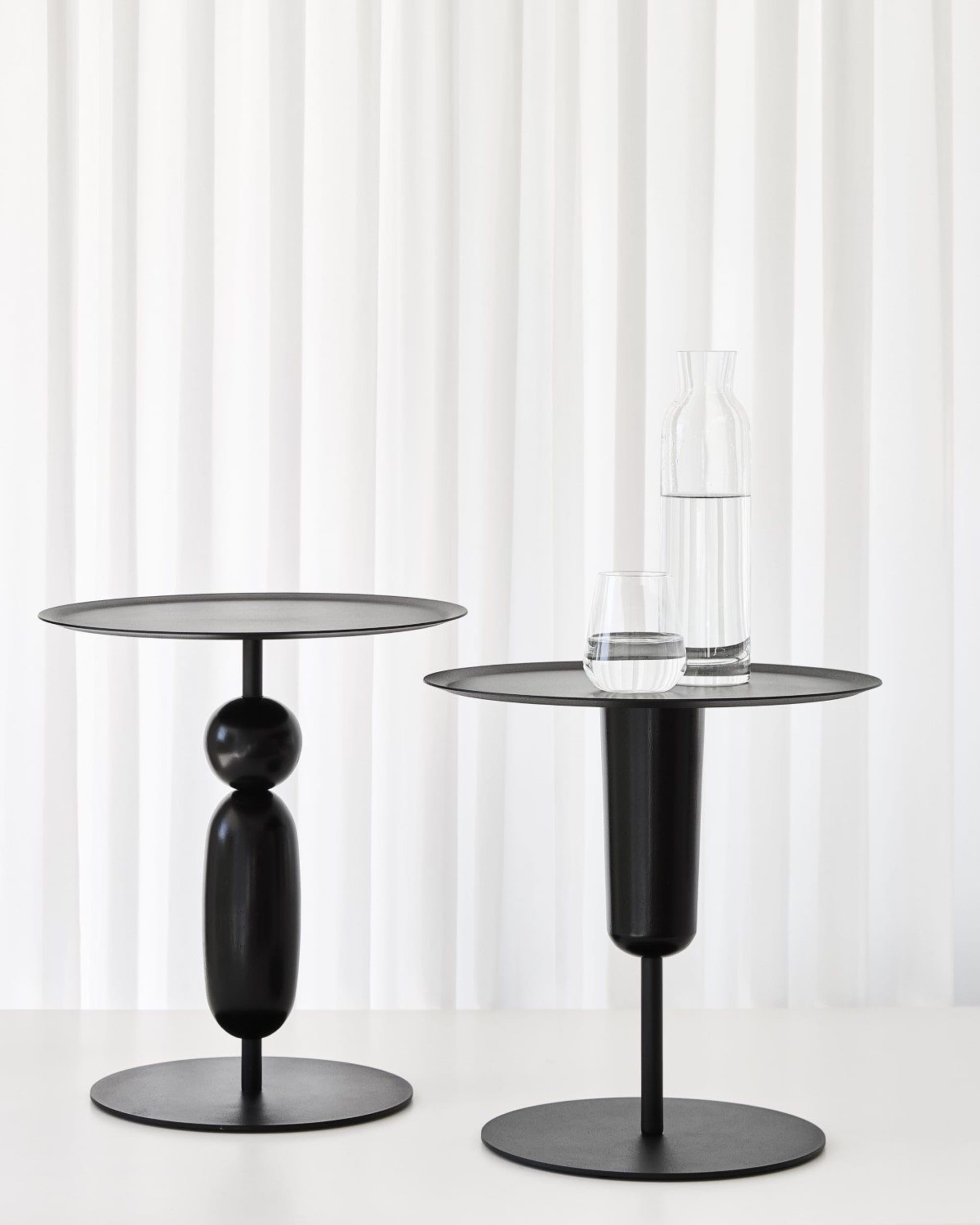 pole sidetable - black