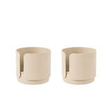 big hug tea light holder - beige
